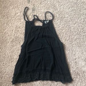 Black adjustable tank top